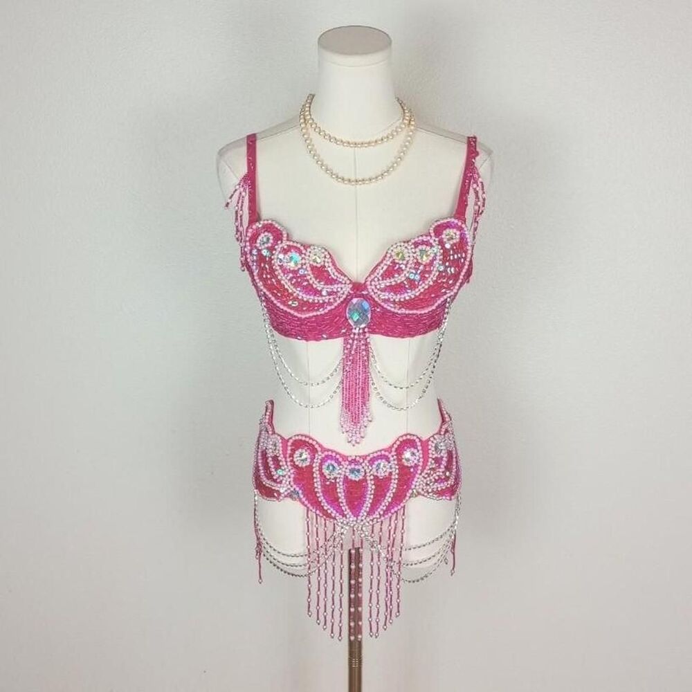Y2K Style Beaded Rhinestone Sequin Fairy Set